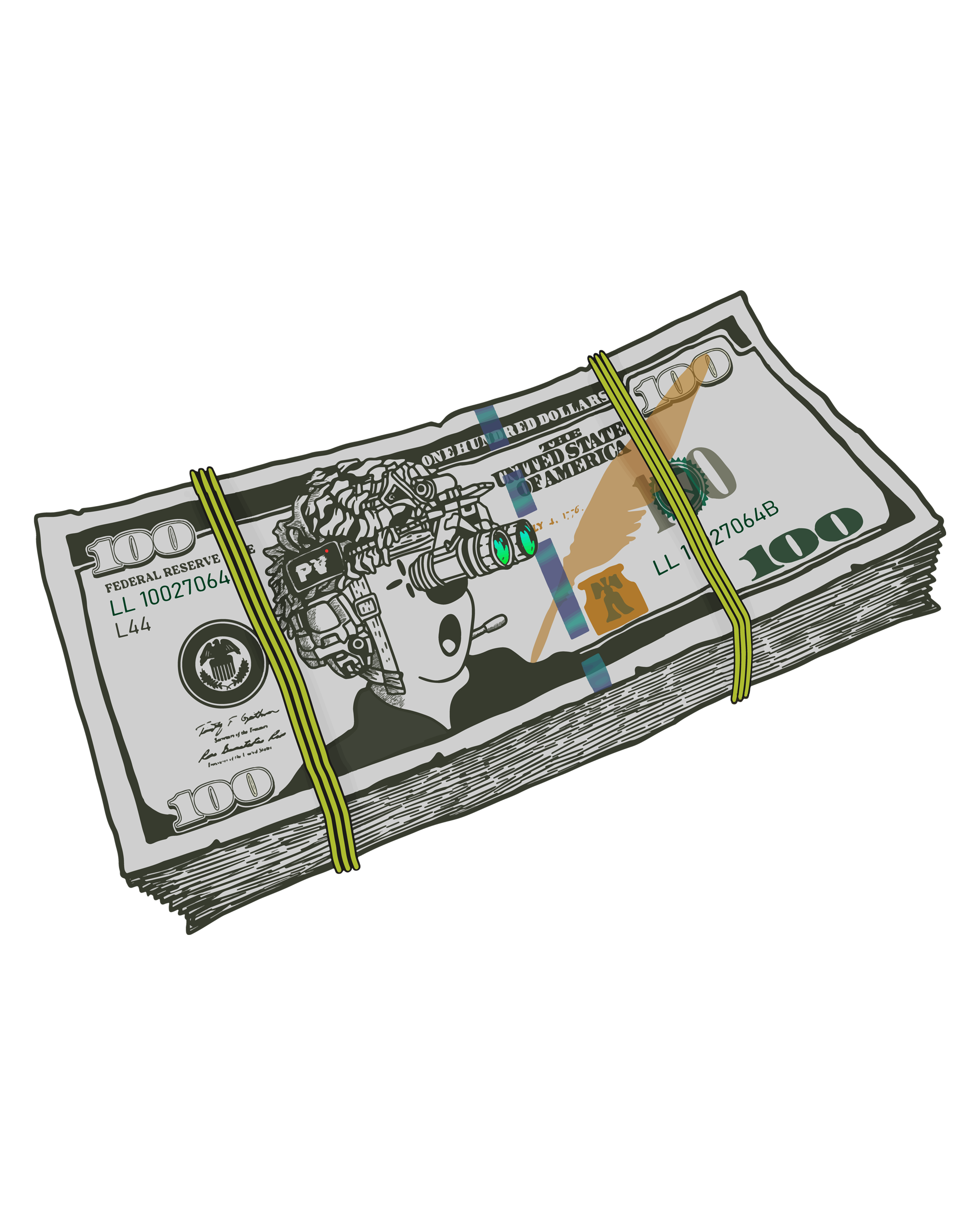 Money Stack Sticker