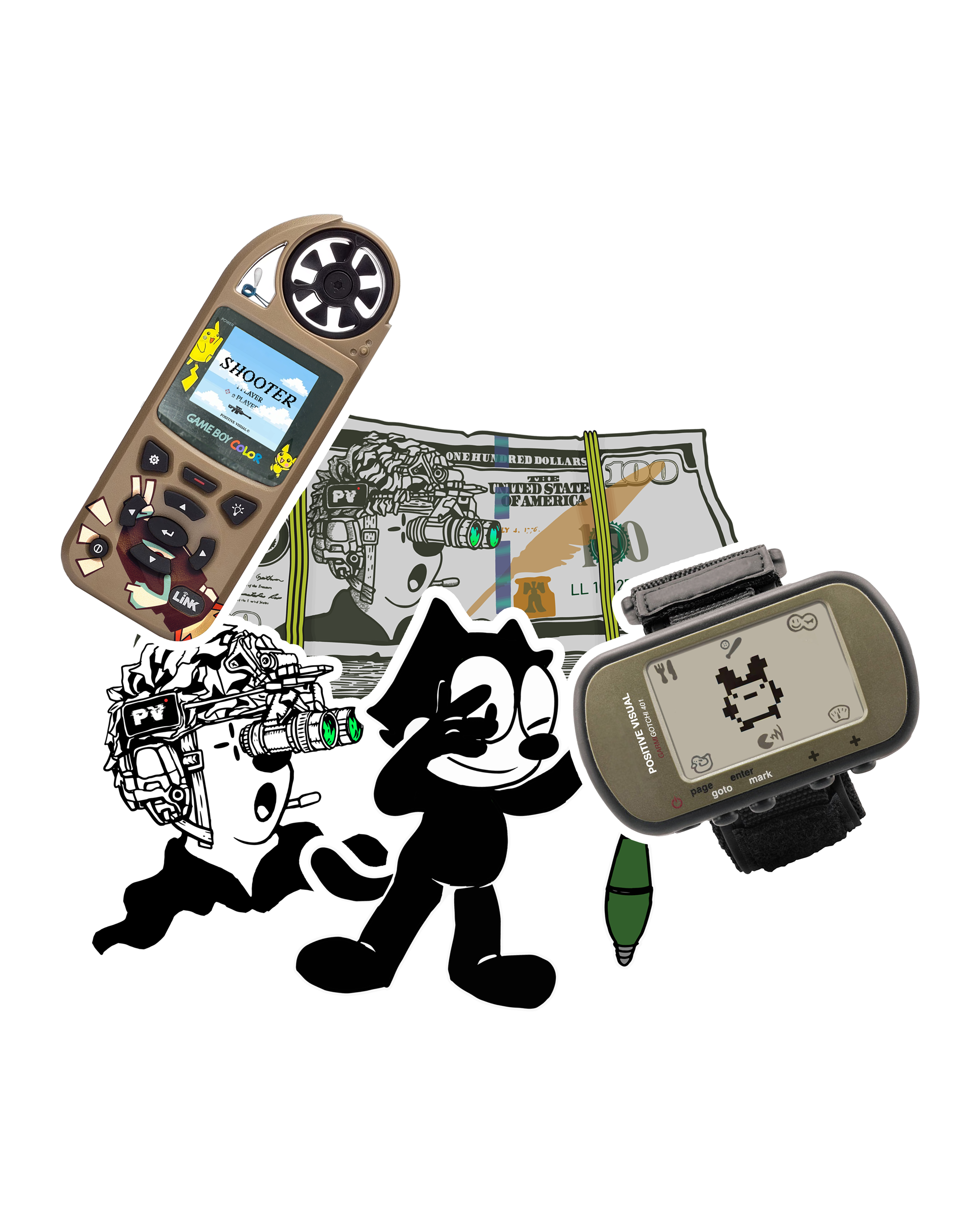 Positive Visual Sticker 5 Pack